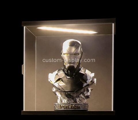 Custom acrylic LED display case for collectibles