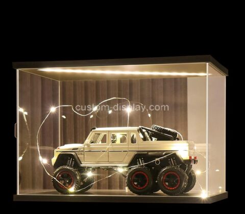 Custom acrylic dust proof LED showcase for model car