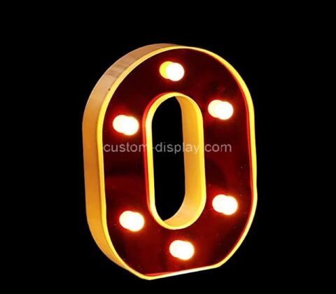 Custom acrylic LED light up number for graduation party decor