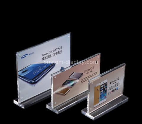 Custom countertop acrylic advertising sign holder