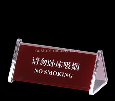 Custom acrylic public area no smoking sign