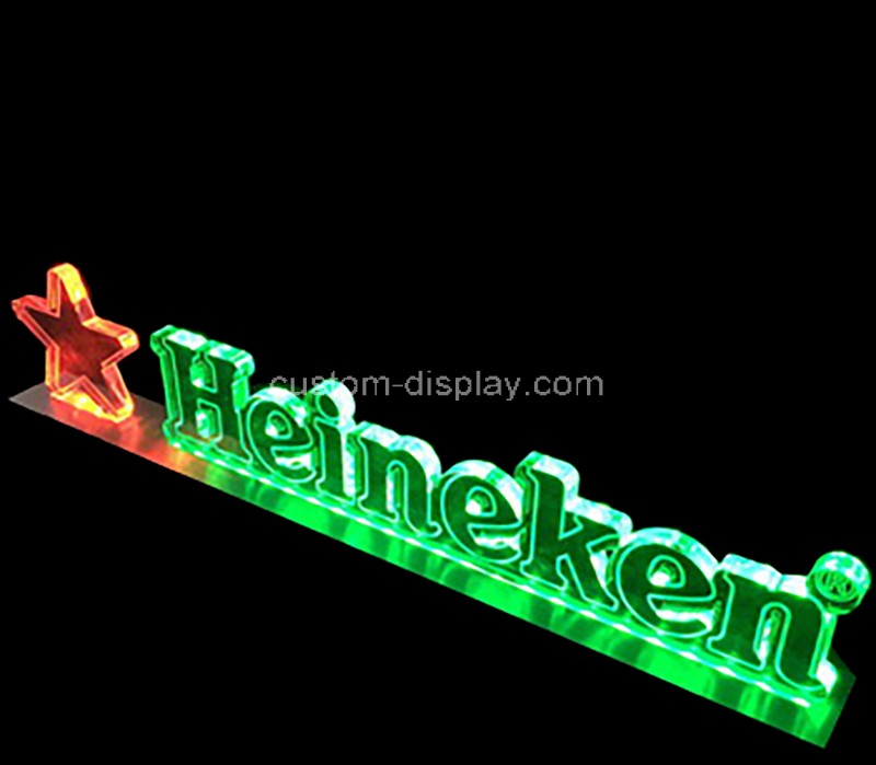 Custom acrylic logo brand sign block