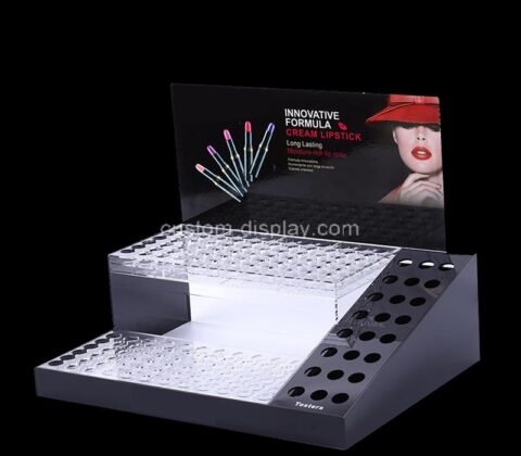Custom acrylic makeup countertop lipsticks display riser