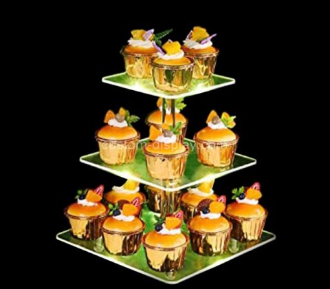 Custom acrylic LED cupcake tower for christmas weddings