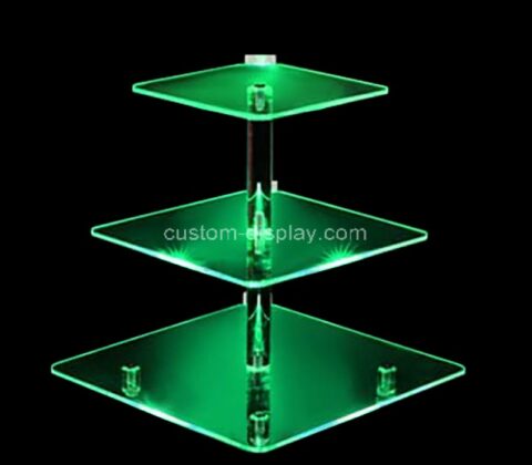Custom acrylic LED dessert display stand for birthday