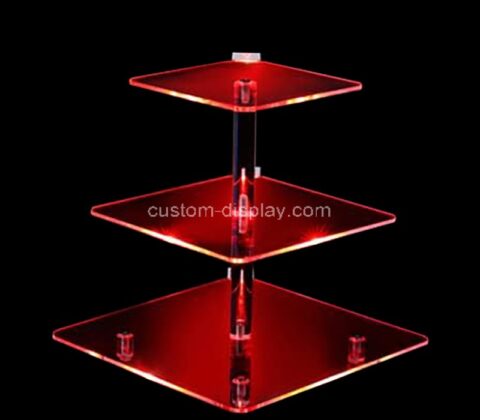 Custom acrylic LED dessert stand for parties