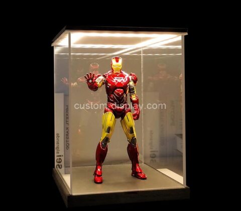 Custom acrylic LED dustproof pop figures showcase
