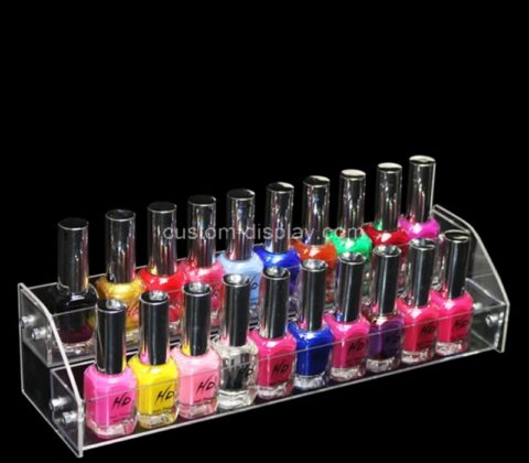 Custom acrylic 2 tier nail varnish display holder