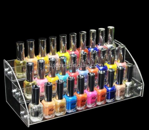 Custom acrylic 3 tier nail polish organizer holder