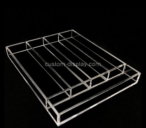 Custom acrylic multi compartments knife fork display holders