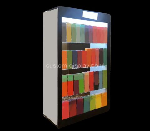 Custom retail shop acrylic display cabinet with LED light