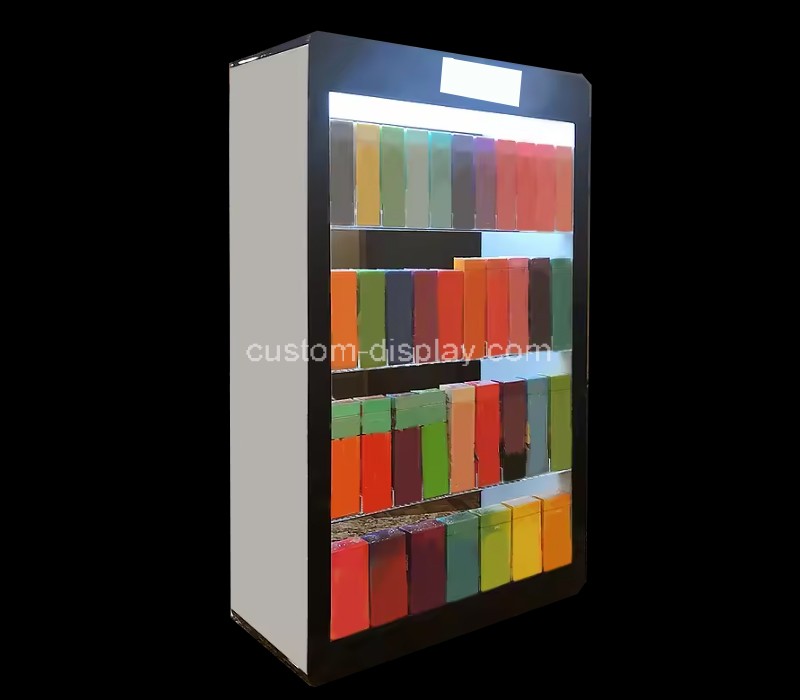Custom retail shop acrylic display cabinet with LED light