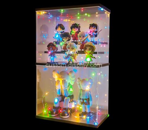 Custom acrylic showcase store box dustproof for pop figures toys