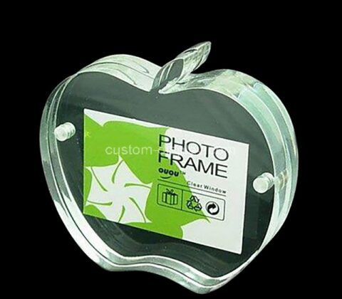 Custom acrylic apple shape magnetic picture block frame