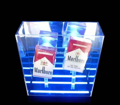 Custom acrylic retail shop cigarette LED showcase