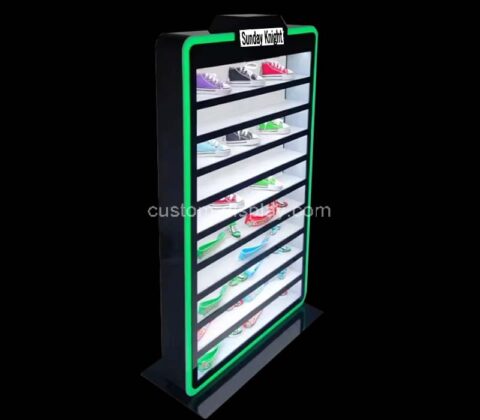 Custom acrylic display cabinet with LED