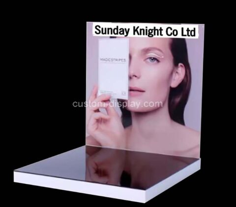 Custom acrylic skin care display stand with printing