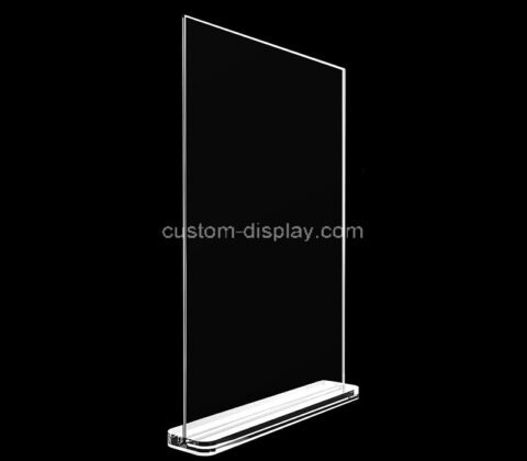 Custom acrylic vendor booth display sign holder