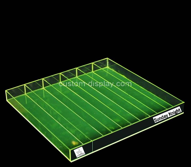 Custom acrylic multi dividers showcase