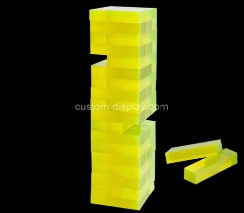 Custom acrylic game building blocks