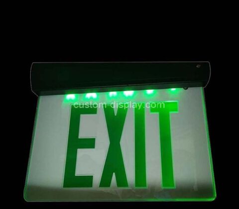 Custom acrylic luminous printed safety exit sign