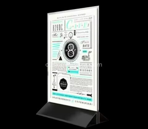 Custom acrylic desktop menu holder
