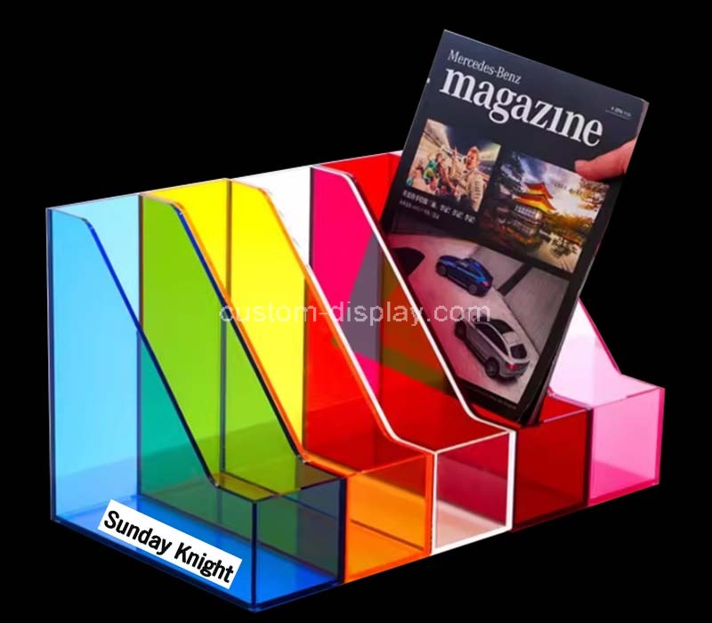 Custom wholesale acrylic magazine holders