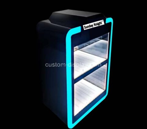 Custom wholesale acrylic 2 tiers luminous display cabinet