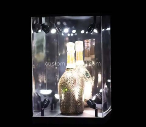 Custom wholesale acrylic wine luminous display case