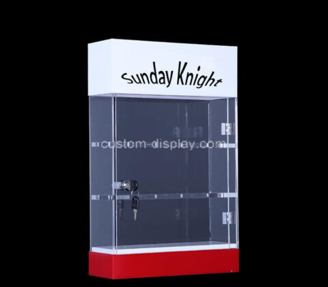 Wholesale custom acrylic LED lockable display cabinet