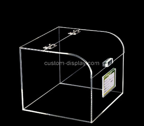 Wholesale custom acrylic supermarket storage box with lid