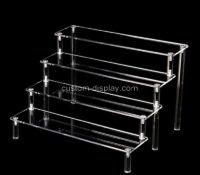Wholesale custom acrylic 4-tier skincare display riser