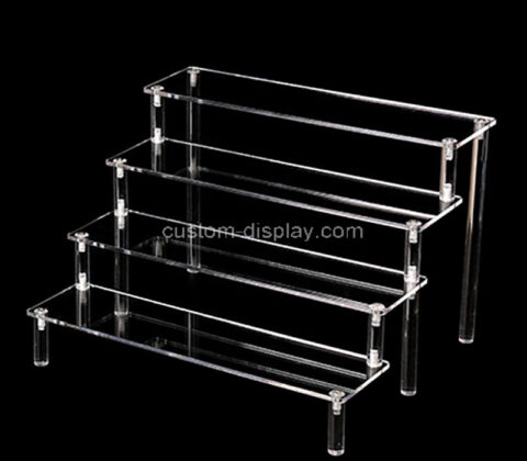 Wholesale custom acrylic 4-tier skincare display riser