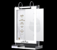 Wholesale custom acrylic flip menu display holders