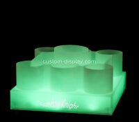 Custom acrylic KTV wine bottles illuminated display holder