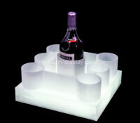 Custom acrylic bar illuminated liquor holder