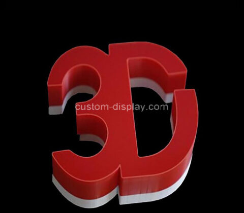 Custom acrylic adverting words sign block