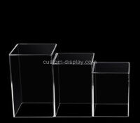 Custom acrylic skincare square cube display risers
