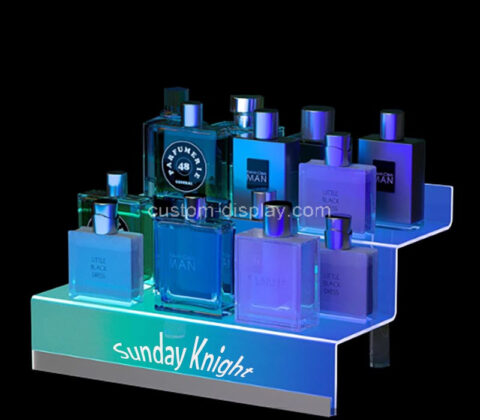 Custom acrylic 2 tiers perfume shelf
