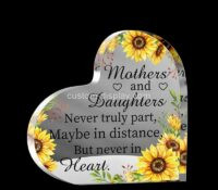Custom acrylic heart shape Mom gift