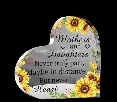 Custom acrylic heart shape Mom gift
