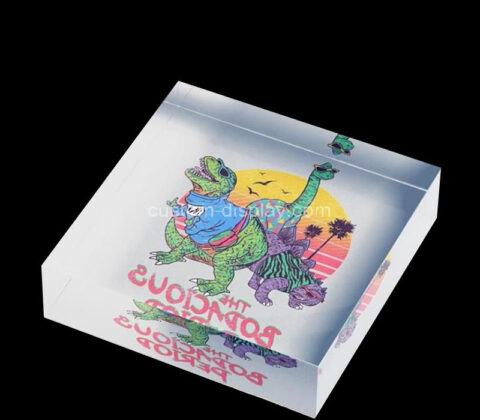 Custom acrylic UV printing dipslay block