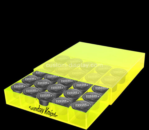 Custom acrylic coffee pod drawer organizer