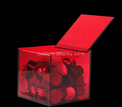 Custom acrylic anti dust coffee pod storage box