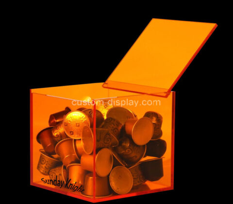 Custom acrylic anti dust coffee pod box