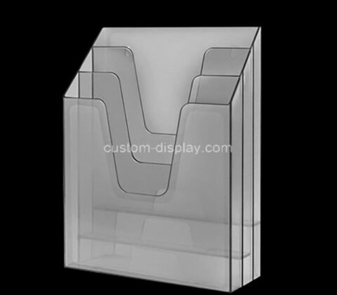 Custom acrylic 3 pockets file holders