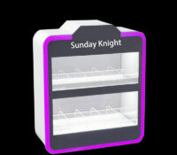 Custom acrylic electronic atomizer LED display cabinet
