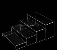 Custom acrylic retail skincare display risers