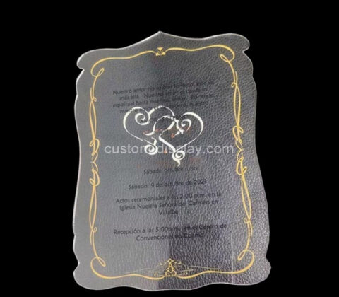 Custom acrylic wedding invitation letter