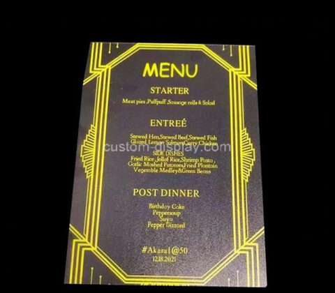 Custom acrylic exclusive events invitations card